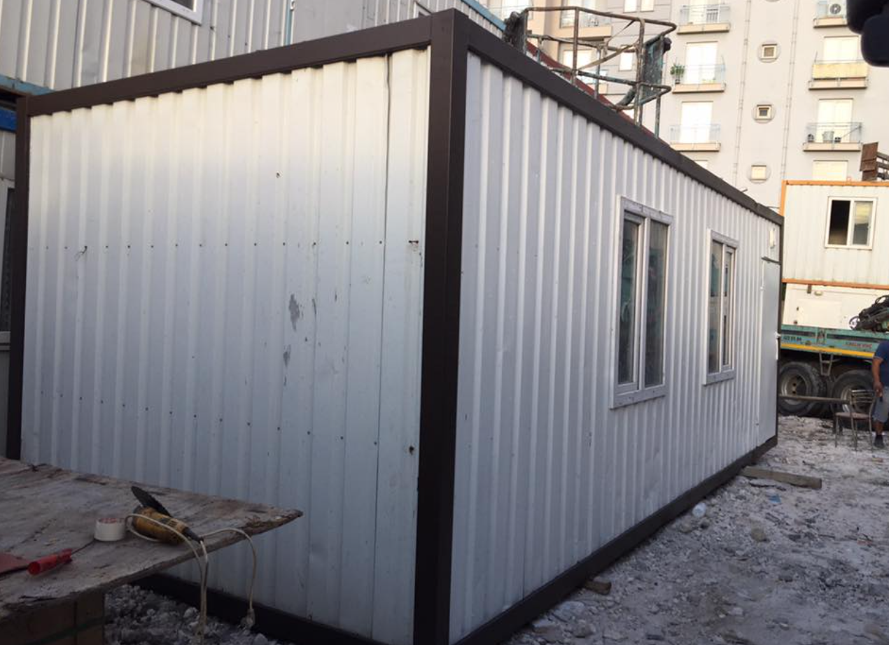 İşçi konteyneri, yatakhane konteynerleri ve şantiye